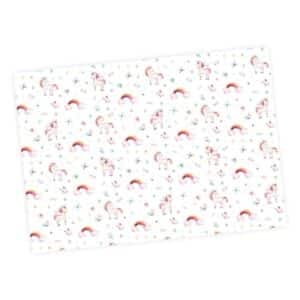 Nikima Geschenkpapier 5 Bögen Einhorn bunt Aquarell – 1