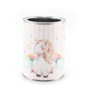 Nikima Stiftebecher Einhorn rosa weiß - Kinder Stifteköcher Stiftehalter rosa