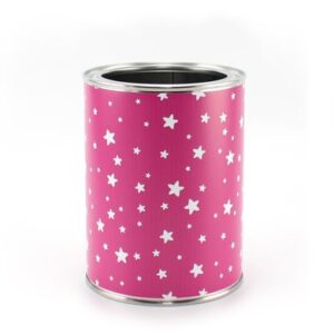Nikima Stiftebecher Sterne pink/weiß - Kinder Stifteköcher Stiftehalter pink