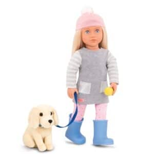 Our Generation Puppe Meagan 46cm mit Golden Retriever 1