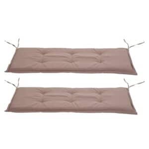 Outsunny Bankauflage im 2er-Set beige