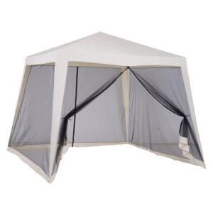 Outsunny Pavillon mit Moskitonetz beige