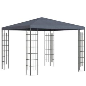 Outsunny Pavillon mit Stahlrahmen grau