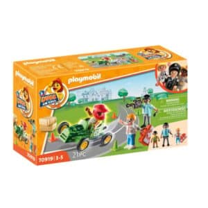 PLAYMOBIL® Duck on Call Notarzt Action Helfe dem Rennfahrer