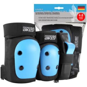 PROMETHEUS BICYCLES® Protektoren Schoner Set 6 in 1 blau