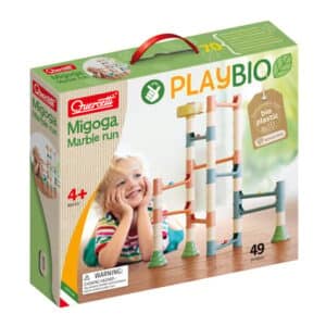 Quercetti PlayBio Migoga Run Kugelbahn aus Biokunststoff (49 Teile)