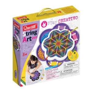 Quercetti String Art Mandala Play Creativo - Kreatives Zeichnen mit Fäden