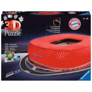 Ravensburger Allianz Arena bei Nacht bunt