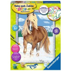 Ravensburger Haflinger im Schnee bunt