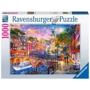 Ravensburger Sonnenuntergang über Amsterdam bunt