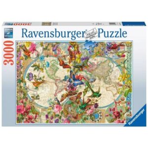 Ravensburger Weltkarte mit Schmetterlingen bunt