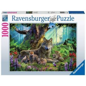 Ravensburger Wölfe im Wald bunt