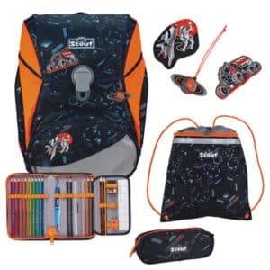 Scout Alpha DIN - Schulranzen Set 4 tlg. Space Data