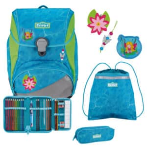 Scout Alpha DIN - Schulranzen Set 4 tlg. Water Lily