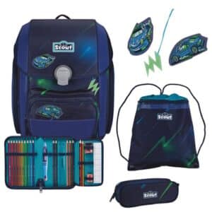 Scout Genius Exklusiv Superflash - Schulranzen Set 4tlg. City Lights