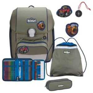Scout Genius - Schulranzen Set 4 tlg. mit Turnbeutel Adventure