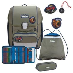 Scout Genius - Schulranzen Set 4 tlg. mit Turnbeutel Adventure