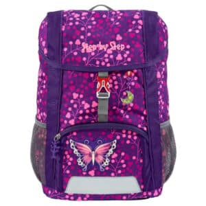 Step by Kid Shine Rucksack-Set 3 tlg. - inklusiv Sitzkissen 26 cm Butterfly Night Ina