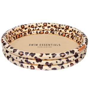 Swim Essentials Aufblasbarer Pool Beige Panther Print Ø 150 cm