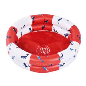 Swim Essentials Aufblasbarer Pool Red-White Whale 60 cm