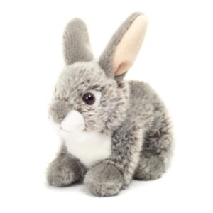 Teddy HERMANN® Hase sitzend grau 18 cm