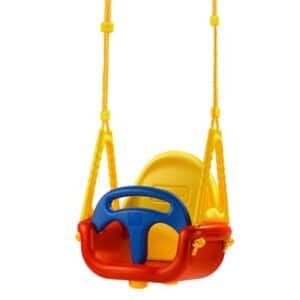 Twipsolino 3 in 1 Schaukel orginal outdoor Kinderschaukel Sicherheitsschaukel Kinderschaukelsitz rot / gelb / blau