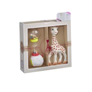 VULLI Sophie la girafe® Willkommensgruß Set Nr. 4 Sophie la girafe® + Rassel