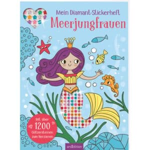 arsEdition Mein Diamant-Stickerheft – Meerjungfrauen