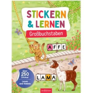 arsEdition Stickern & Lernen – Großbuchstaben