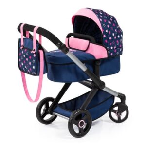 bayer Design Kombi-Puppenwagen Xeo Blau/Rosa