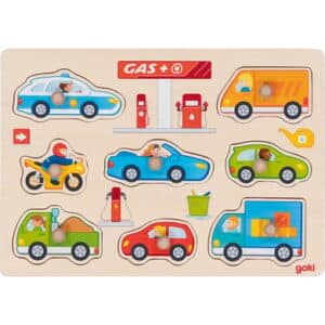 goki Steckpuzzle Tankstelle