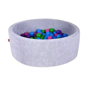knorr toys® Bällebad soft - Grey 300 balls softcolor