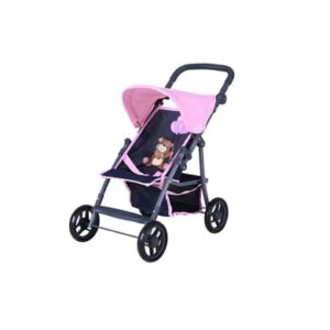 knorr toys® Puppenbuggy Liba - Navy pink bear blau