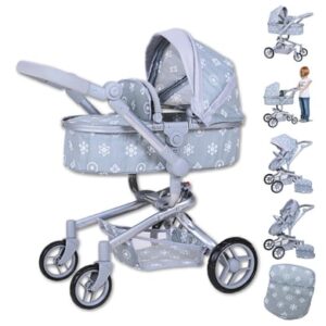 knorr toys® Puppenwagen Boonk - Royal grey grau