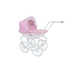 knorr toys® Puppenwagen Classic - pram rosa/weiß