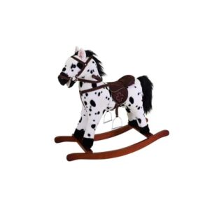 knorr toys® Schaukelpferd Appaloosa schwarz