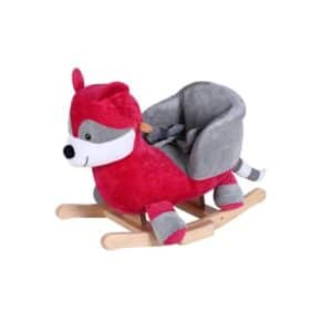 knorr toys® Schaukeltier Waschbär rot