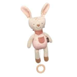 sigikid® Spieluhr Hase Yellow rosa/weiß