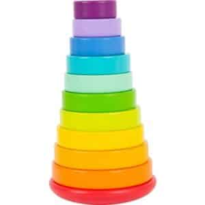 small foot® Stapelturm Steckspiel Regenbogen