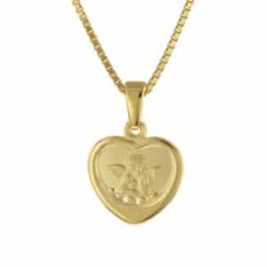 trendor Halskette mit Schutzengel für Mädchen Gold auf Silber 925 gold