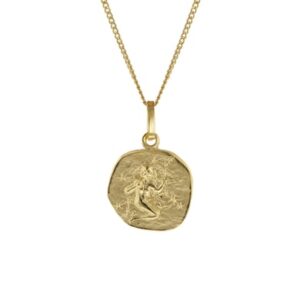 trendor Kinder-Halskette mit Sternzeichen Jungfrau 333/8K Gold gold