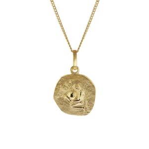 trendor Kinder-Halskette mit Sternzeichen Wassermann 333/8K Gold gold