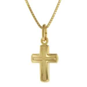 trendor Kinderkette mit Kreuz-Anhänger Gold 333 / 8 Karat gold