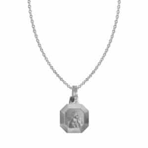 trendor Silberkette mit Amor-Anhänger silver