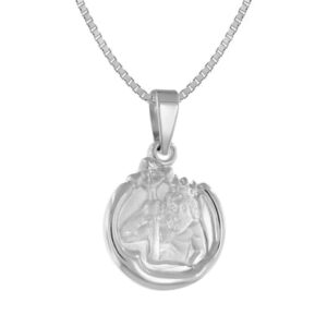 trendor Wassermann Sternzeichen mit Halskette 925 Silber Ø 15 mm silver