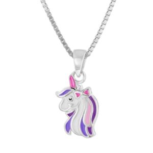 trendor Kinder-Halskette Einhorn Silber 925 Collier silver