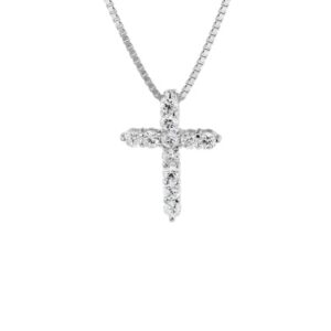 trendor Kreuz Anhänger mit Halskette für Kinder Silber 925 silver