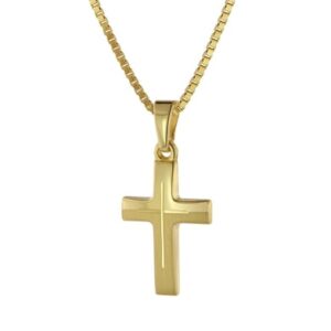 trendor Halskette mit Kreuz für Kinder Gold 333/8 Karat gold