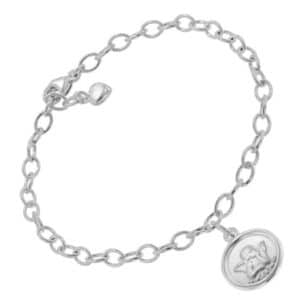 trendor Armband mit Engel-Anhänger 925 Silber 17 cm silver