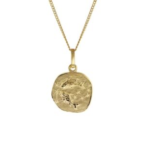 trendor Kinder-Halskette mit Sternzeichen Fische 333/8K Gold gold